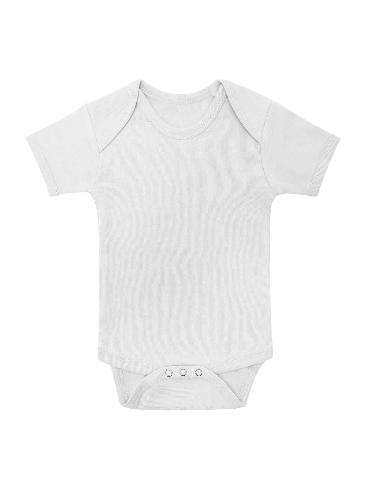 Body de bebê de manga curta - WH - Branco
