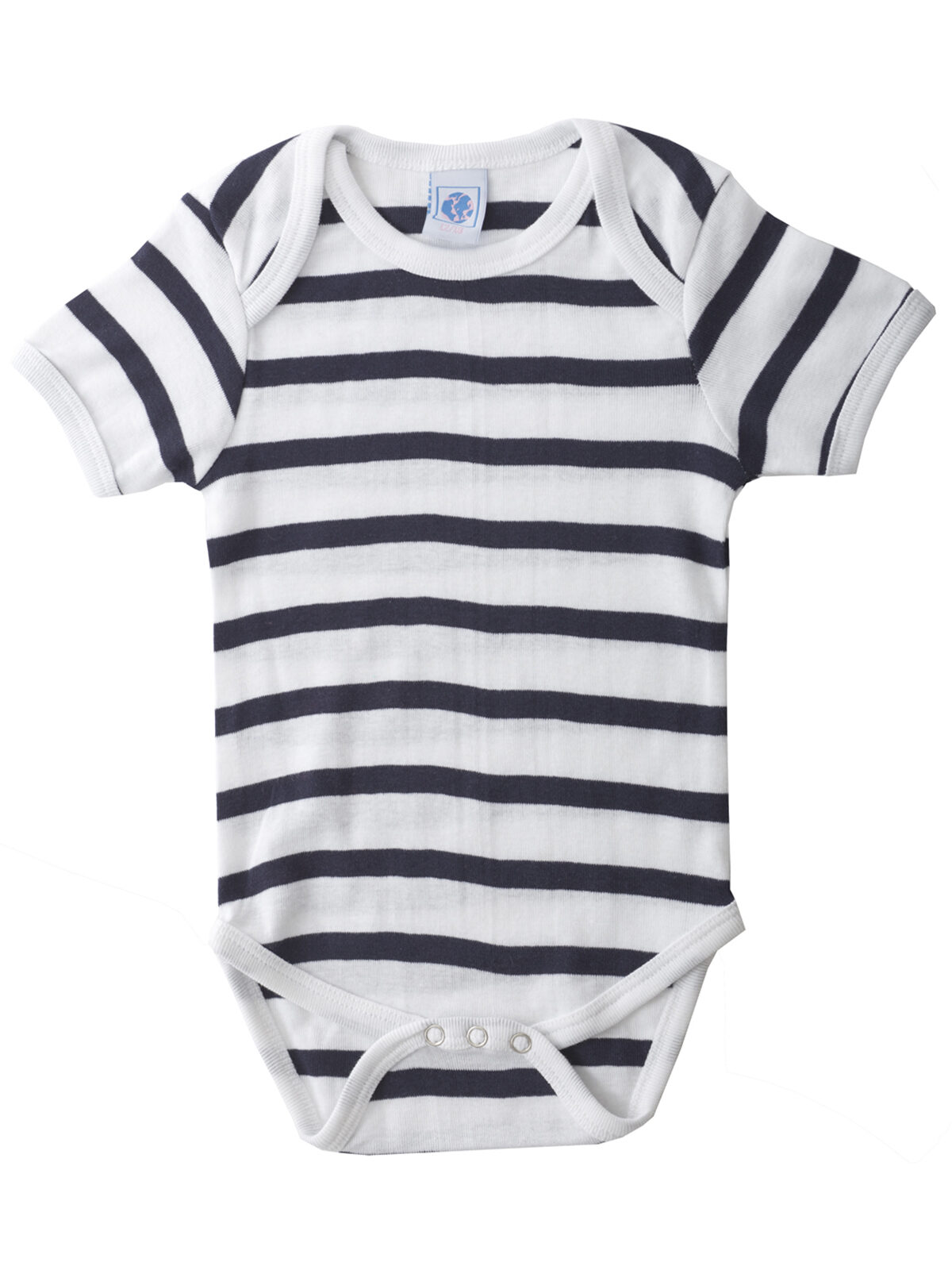 Body de bebê de manga curta - BRANCO MARINHO