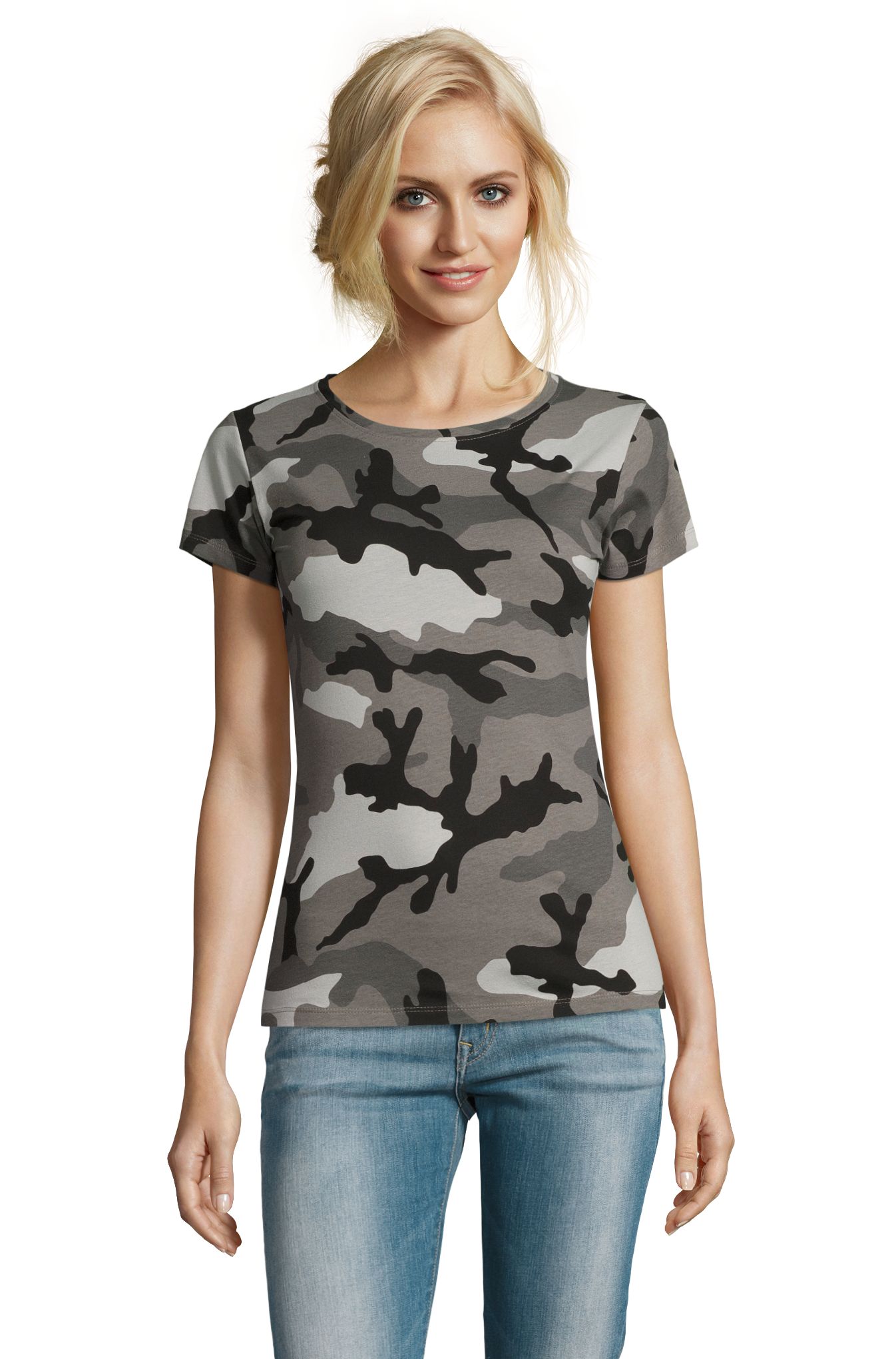 CAMUFLAGEM FEMININA - 521 - CAMUFLAGEM CINZA