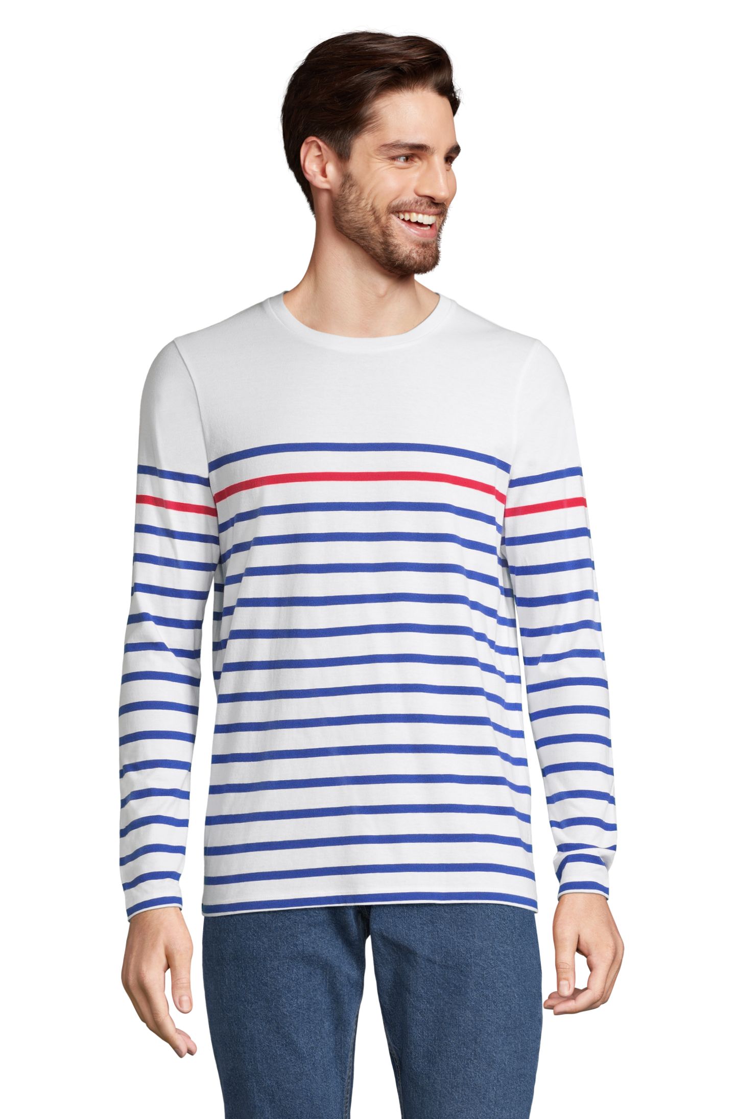 MATELOT LSL HOMENS - 872 - BRANCO / AZUL ROYAL / VERMELHO