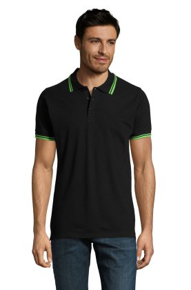 HOMENS DE PASADENA - 931 - PRETO / VERDE LIMÃO