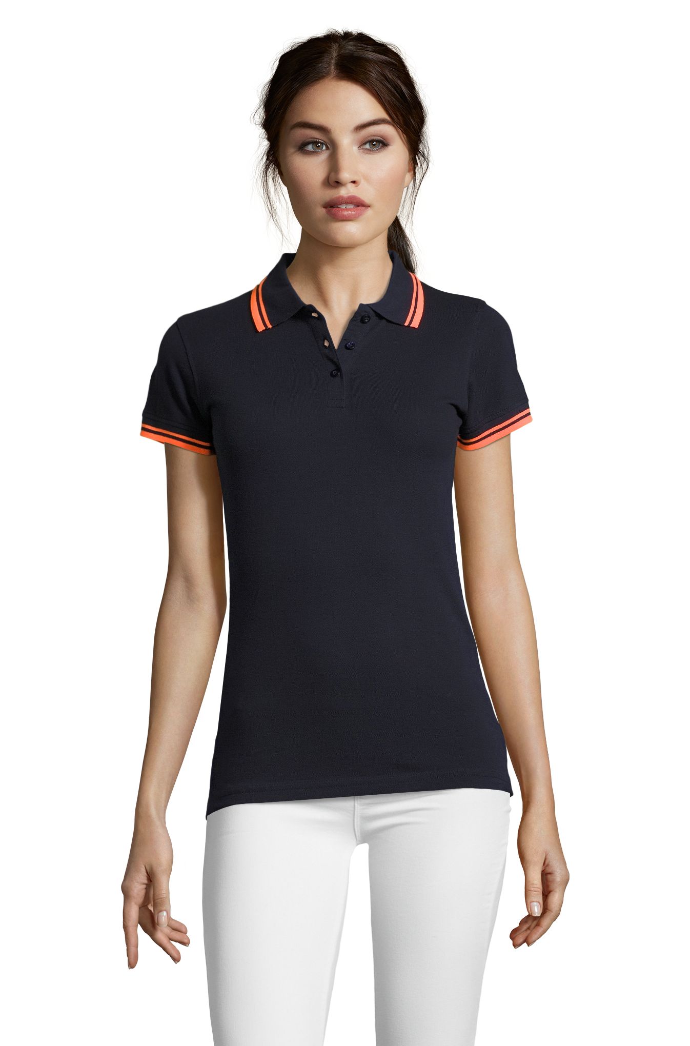 MULHERES DE PASADENA - 535 - AZUL ULTRAMARINO / LARANJA FLUORESCENTE