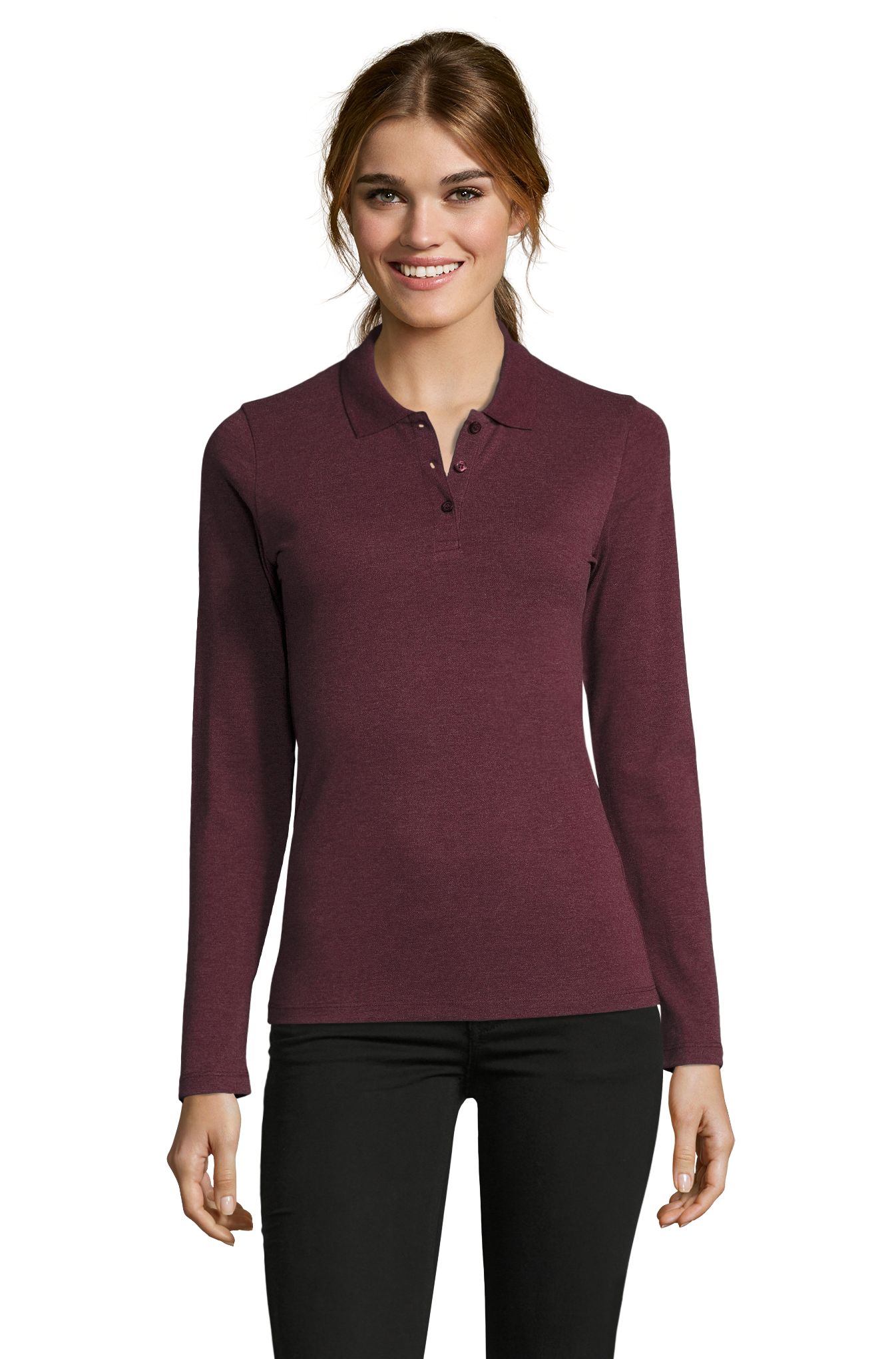 LSL PERFEITO PARA MULHERES - 148 - MELANGE VERMELHO BORGONHA
