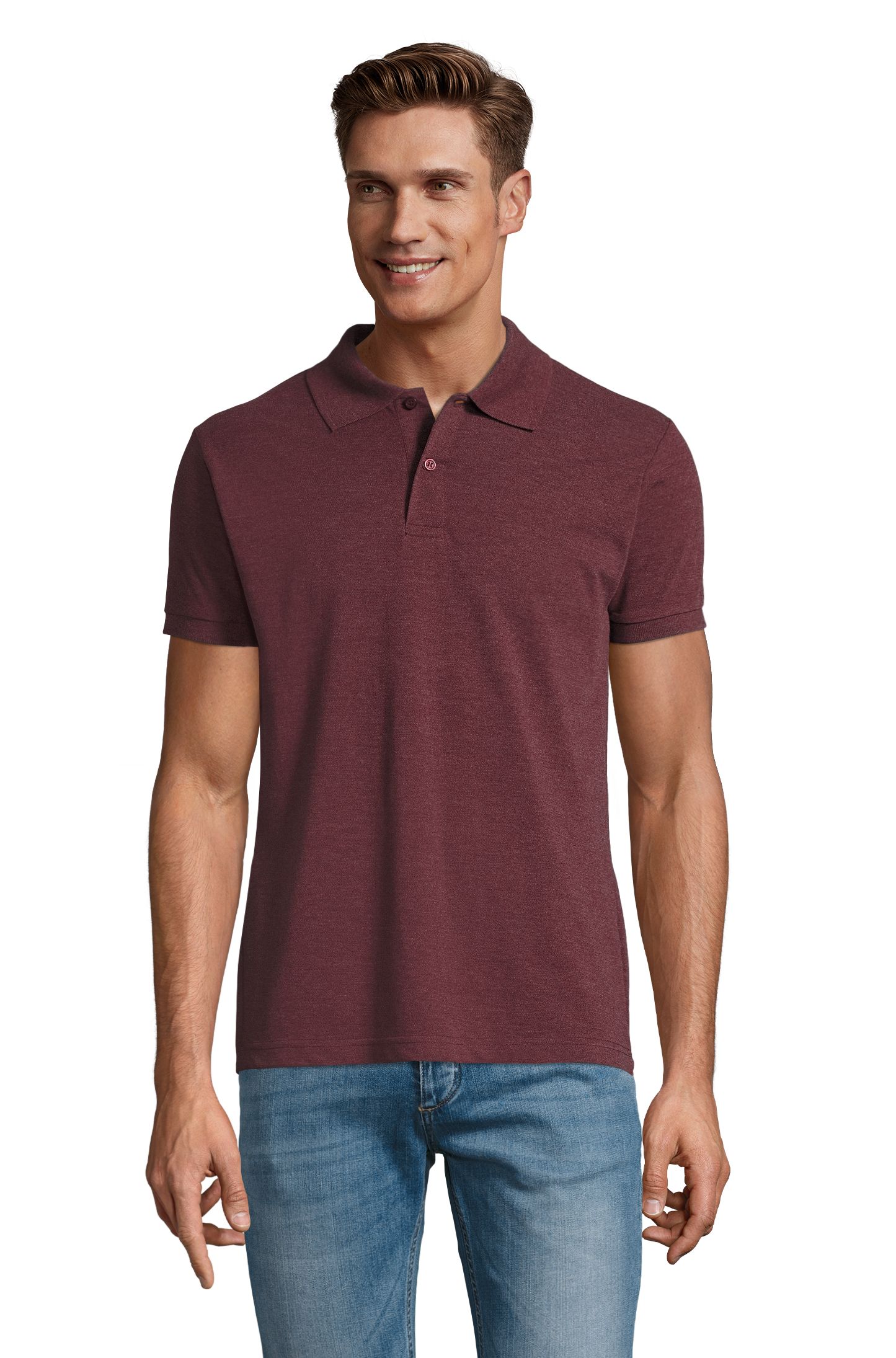HOMENS PERFEITOS - 148 - MELANGE VERMELHO BORGONHA