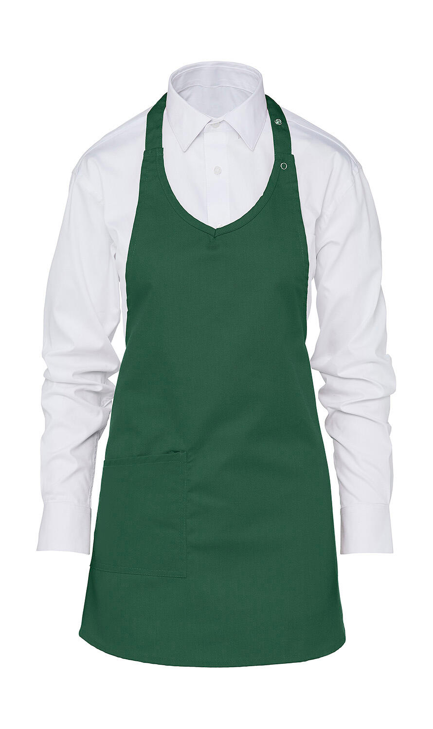 BERN - Avental feminino com peitilho - 540 - Verde Garrafa