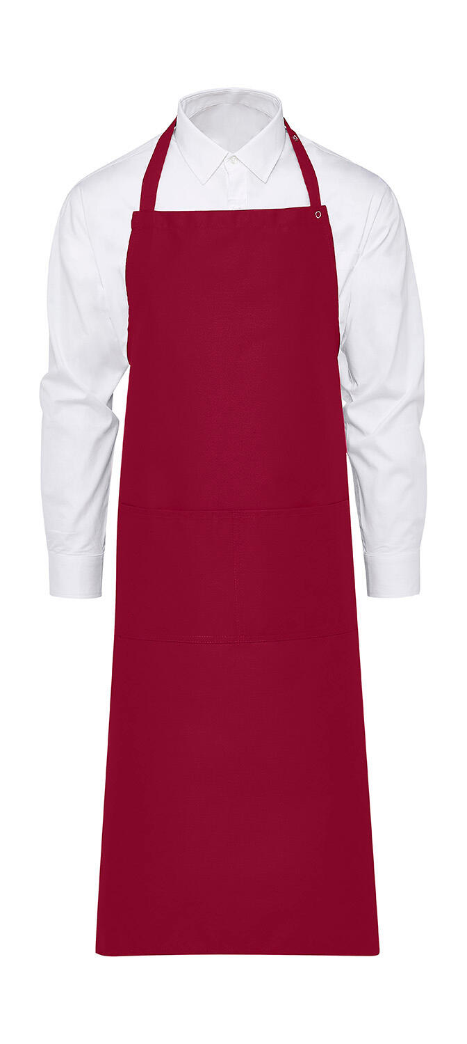 AMSTERDÃ - Avental com peitilho e bolso - 400 - Vermelho