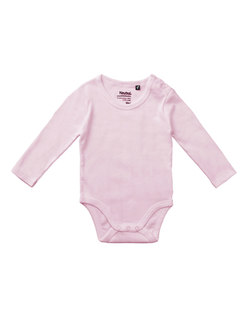 Body de manga comprida para bebês - 20 - Rosa Claro