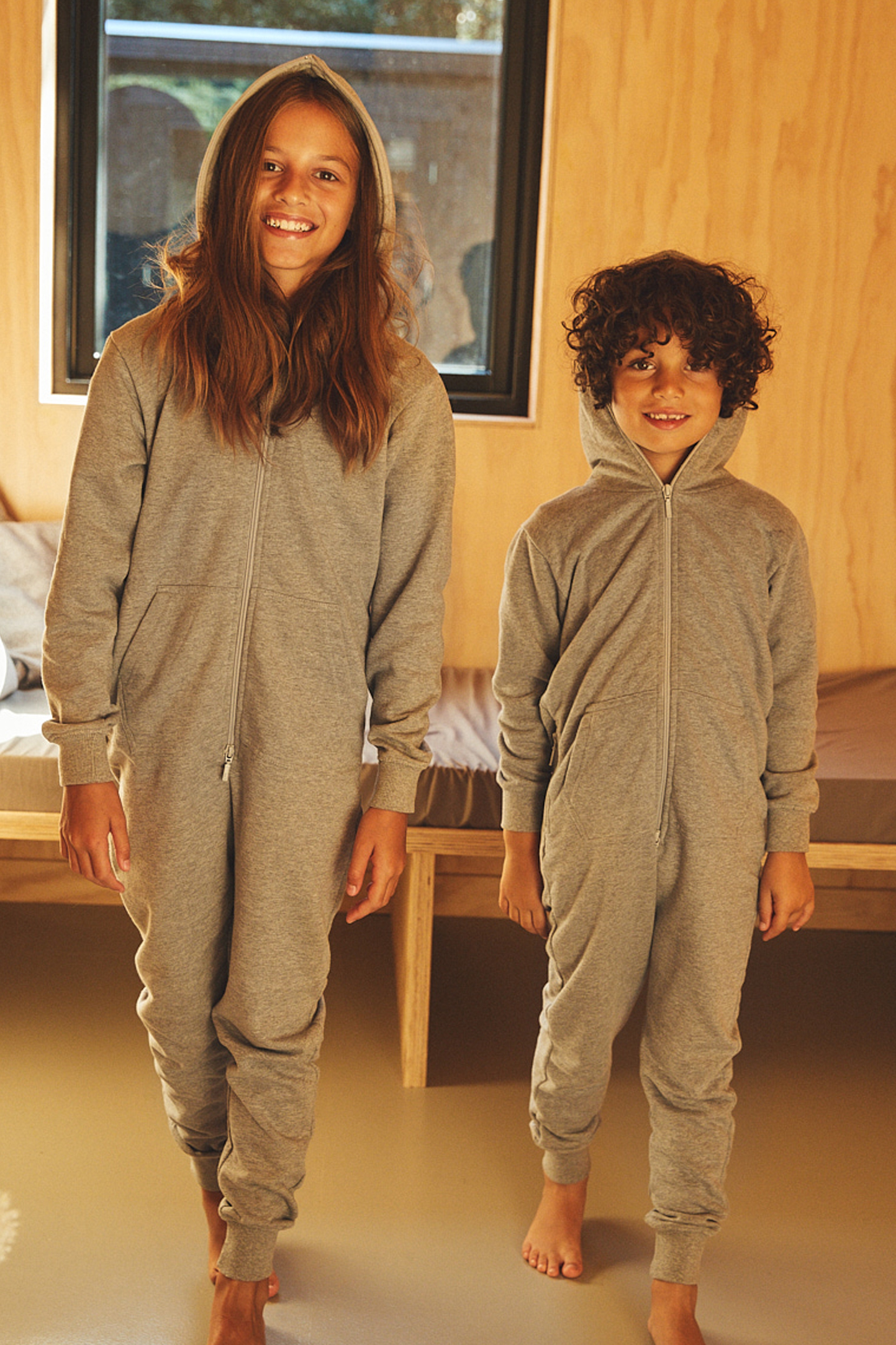 Conjunto de moletom infantil com capuz