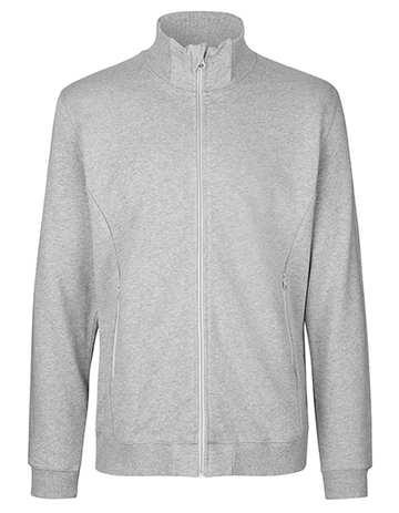 Jaqueta unissex de gola alta - 21 - Cinza Esportivo