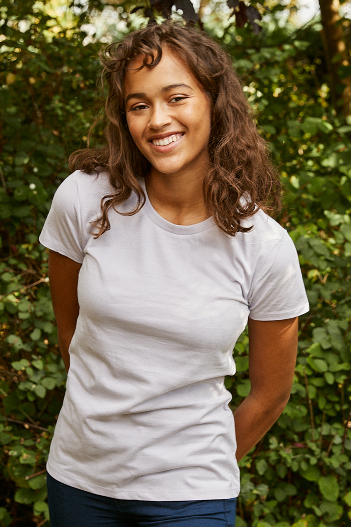 Camiseta feminina com modelagem ajustada