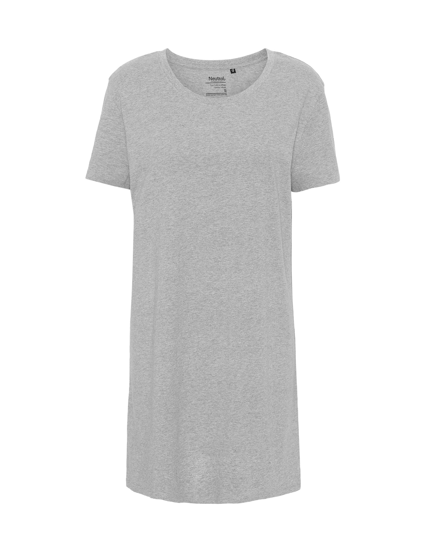 Camiseta feminina de comprimento longo - 21 - Cinza Esportivo