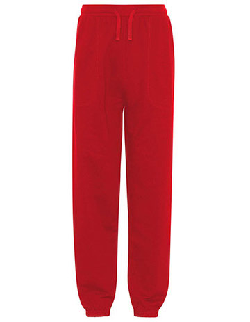 Calça de moletom unissex com punho elástico - 05 - Vermelho