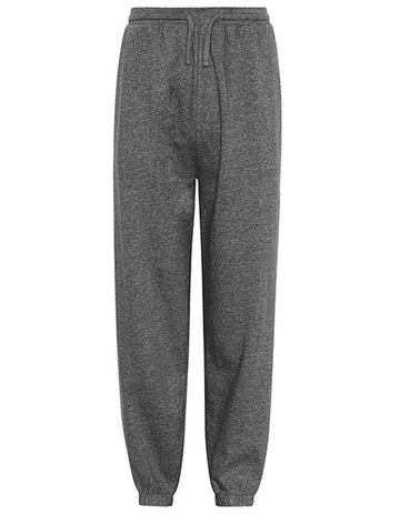 Calça de moletom unissex com punho elástico - 08 - Cinza Escuro