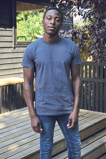 Camiseta de algodão reciclado
