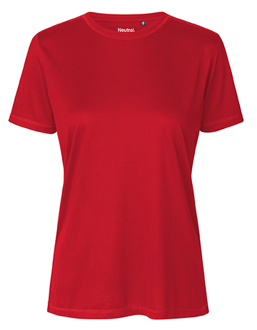 Camiseta feminina de performance - 05 - Vermelho
