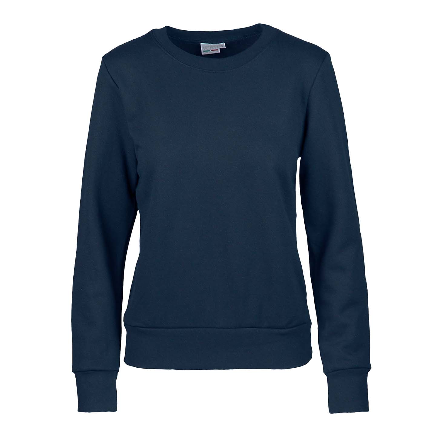 Moletom feminino com gola redonda - 18 - Azul