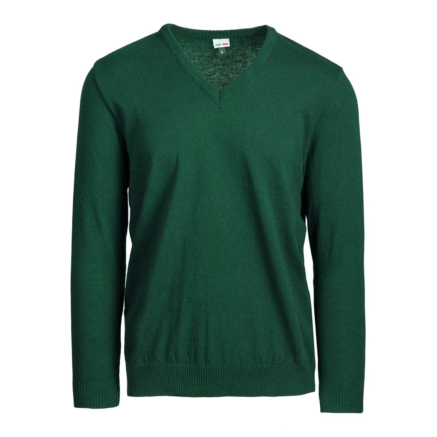 Blusa infantil com decote em V - 55G - Verde Escuro