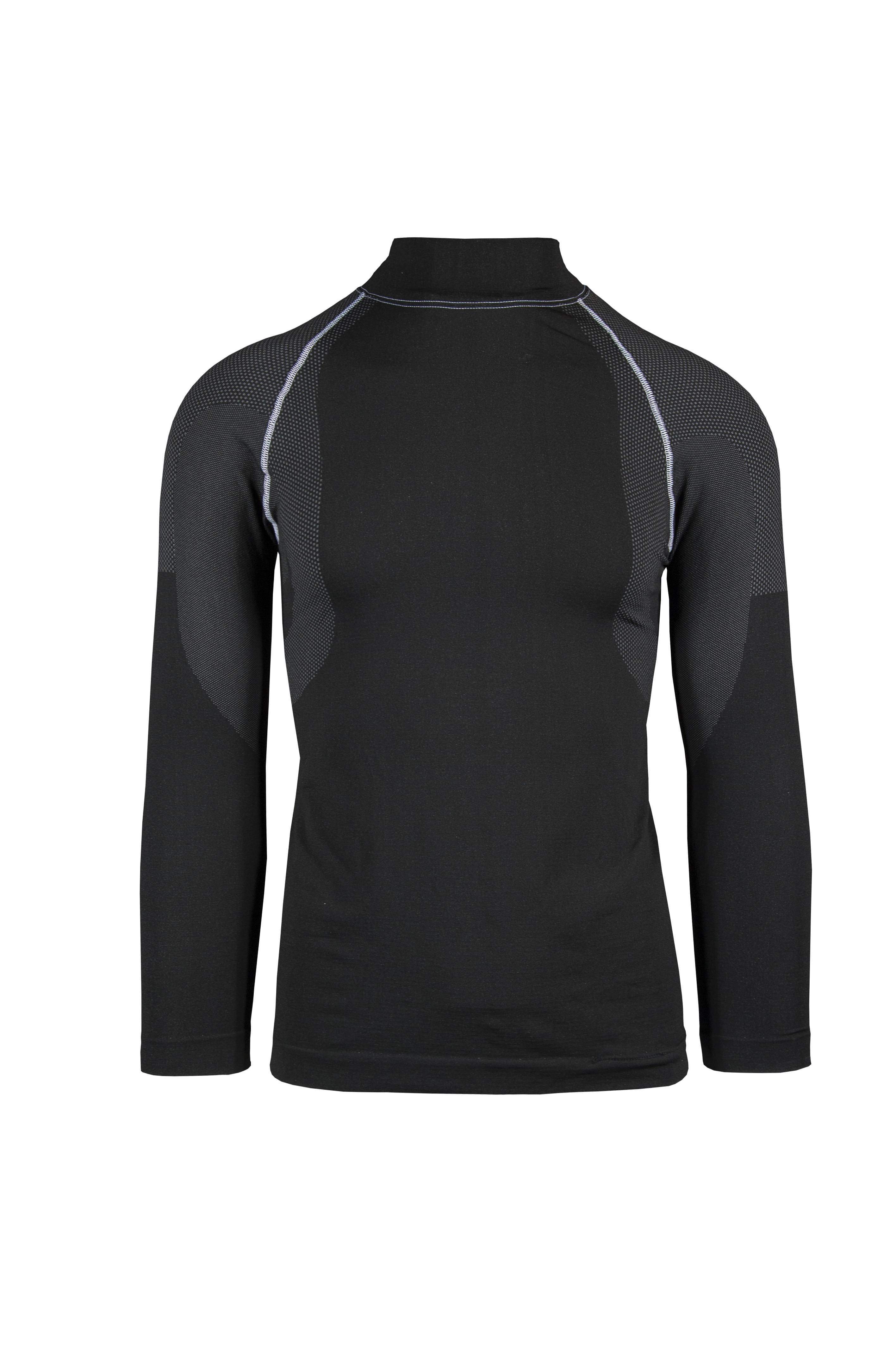 Camiseta térmica de manga comprida com gola redonda - 11GR - Sombra Escura/Greggio