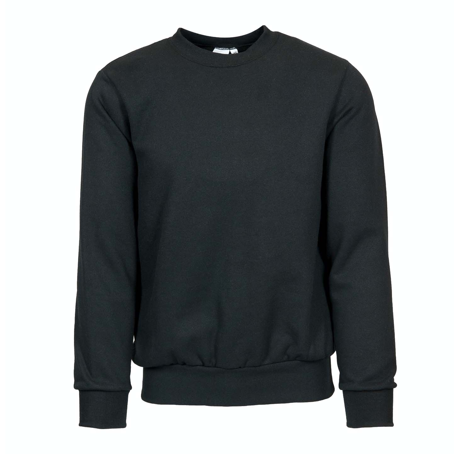 Moletom French Terry com gola redonda - 12 - Preto