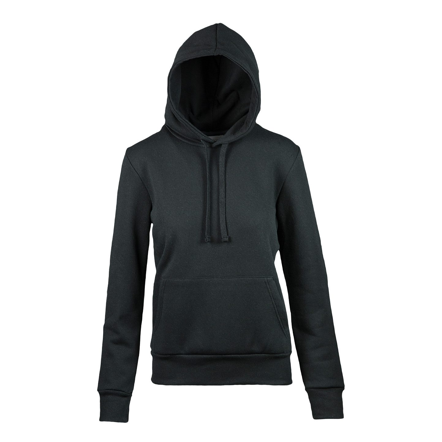 Moletom feminino com capuz em tecido French Terry - 12 - Preto