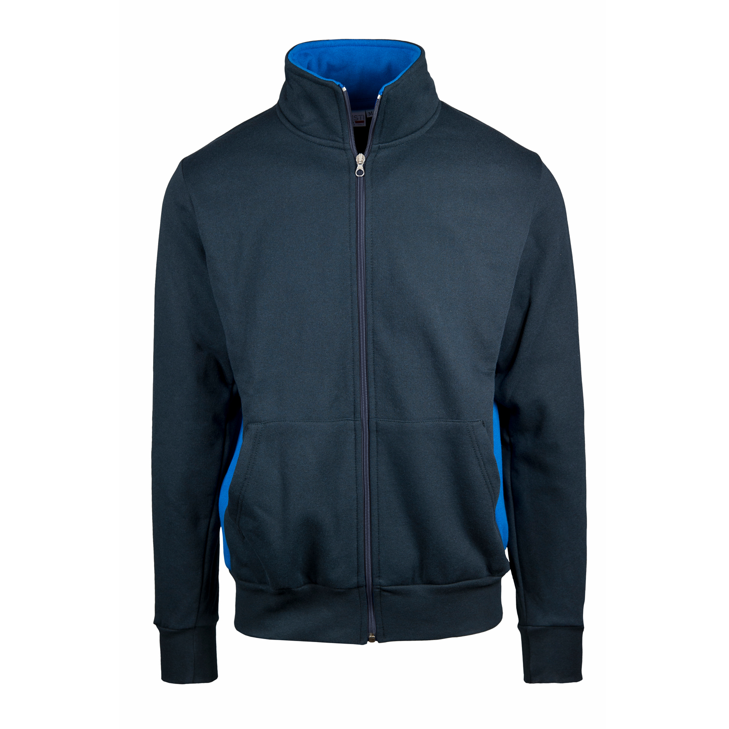 Jaqueta de moletom longa com zíper contrastante - 1827 - Azul/Royal Sport S OUT7