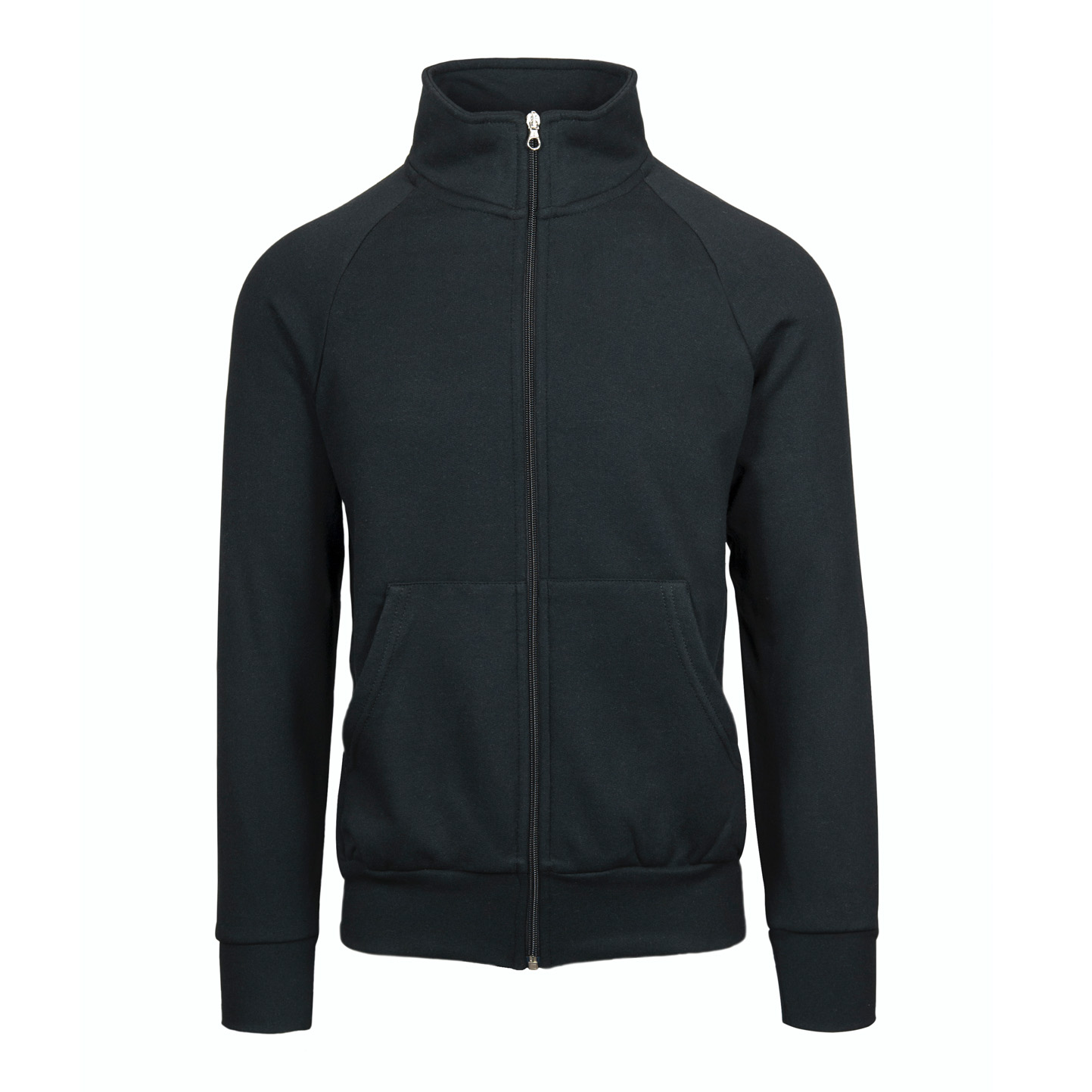 Jaqueta ecológica com zíper, moletom unissex. - 12E - Preto ECO