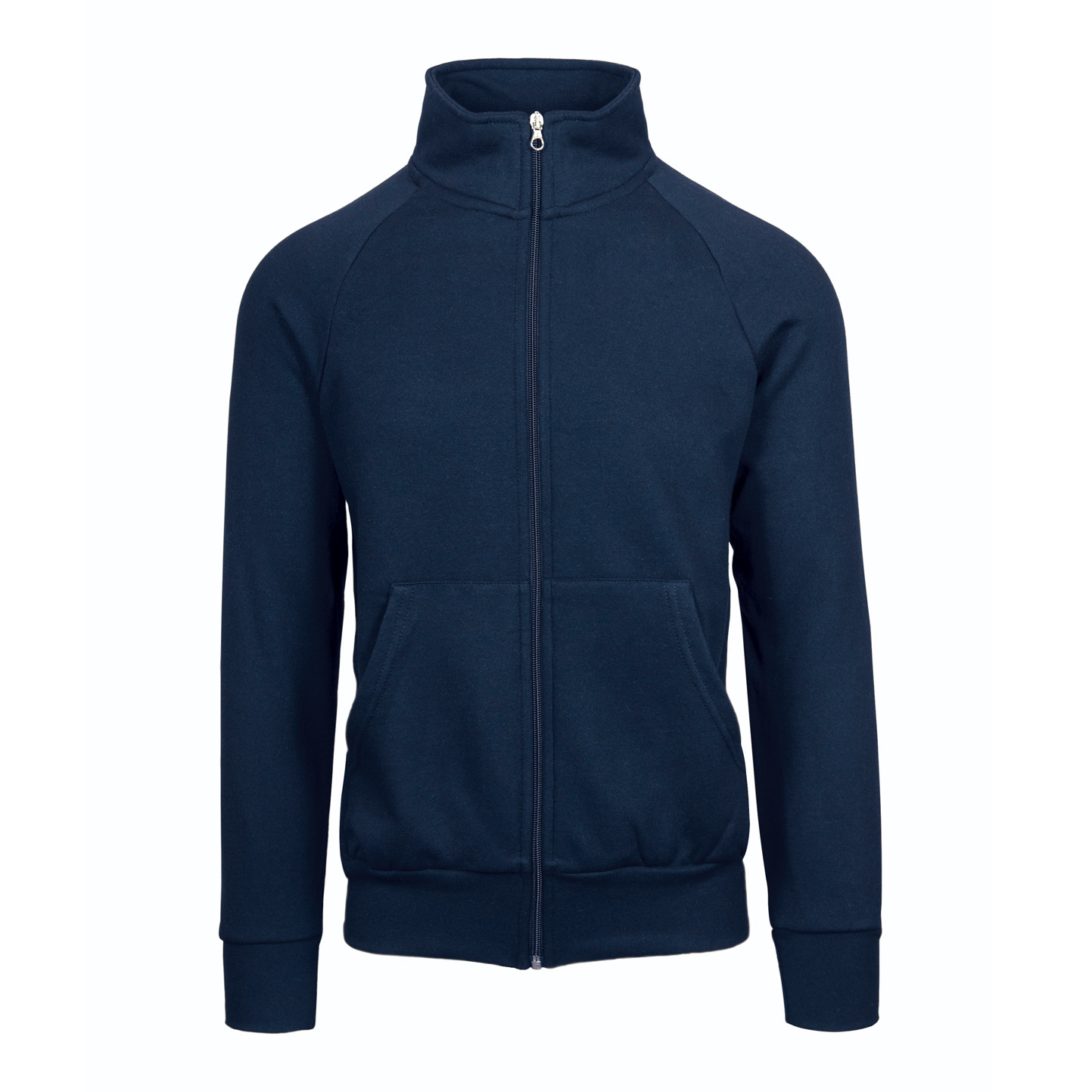 Jaqueta ecológica com zíper, moletom unissex. - 18E - Azul ECO