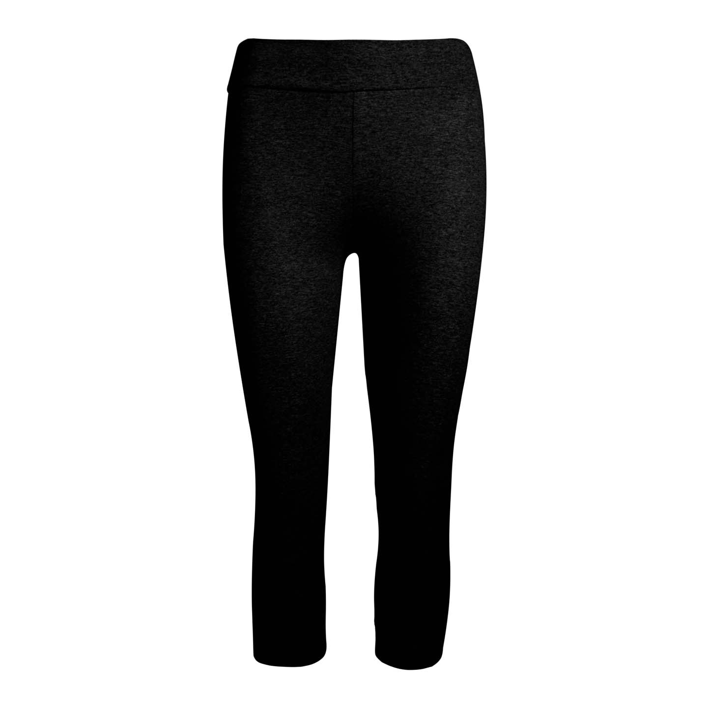 Novas Leggings Curtas Femininas - 12 - Preto