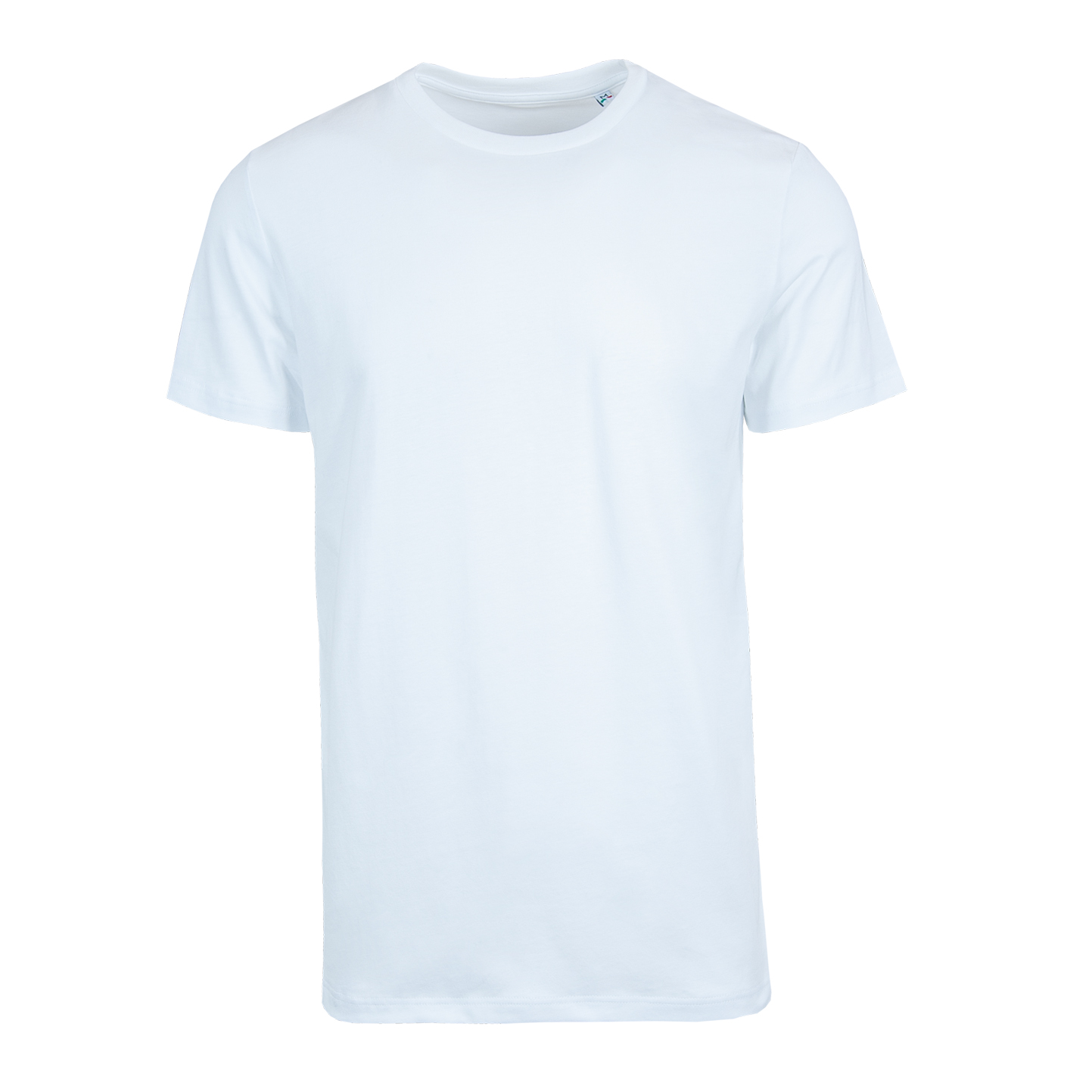 Camisa orgânica de manga curta com gola redonda - 99 - Branco