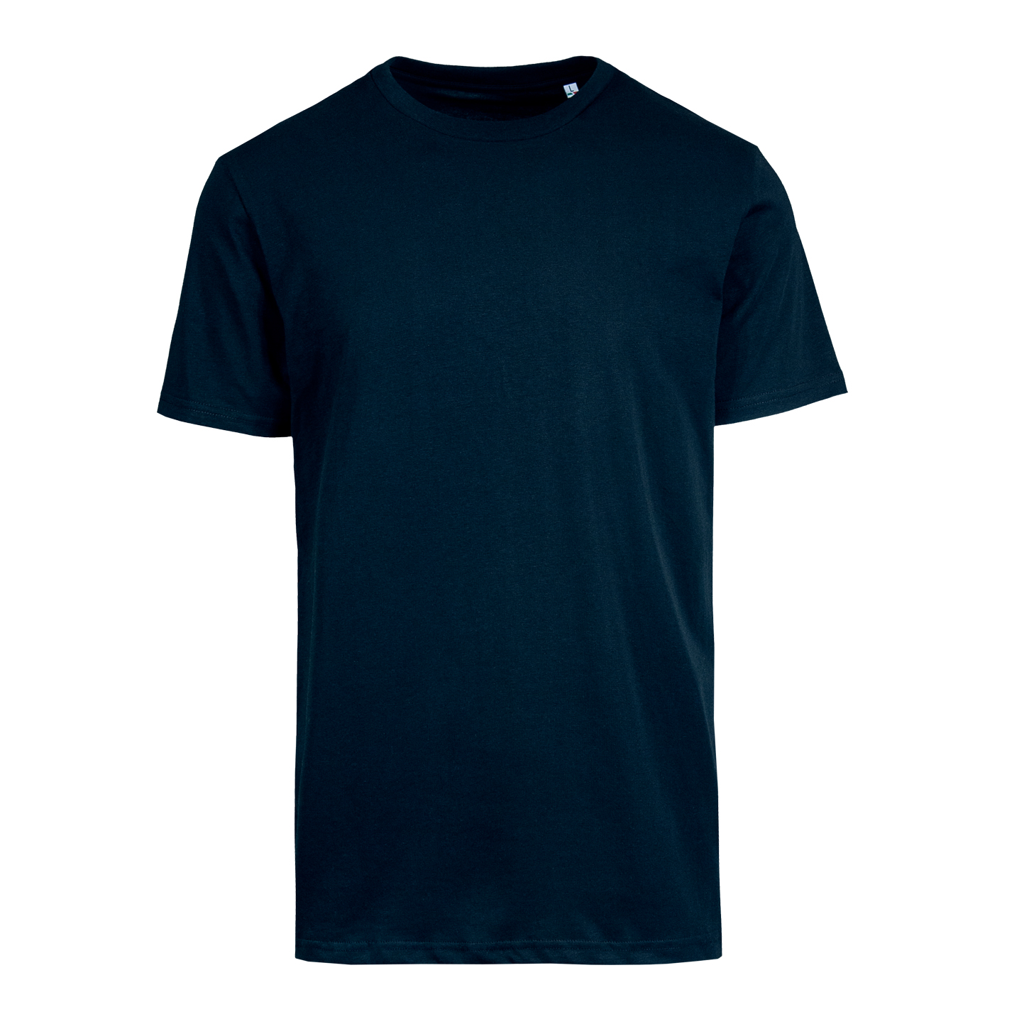 Camisa orgânica de manga curta com gola redonda - NY - Azul Marinho