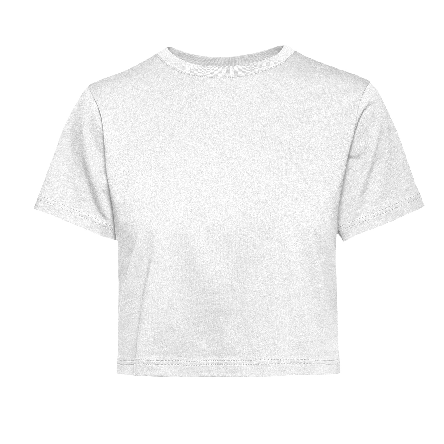 Camiseta feminina de manga curta com gola redonda - 99 - Branco