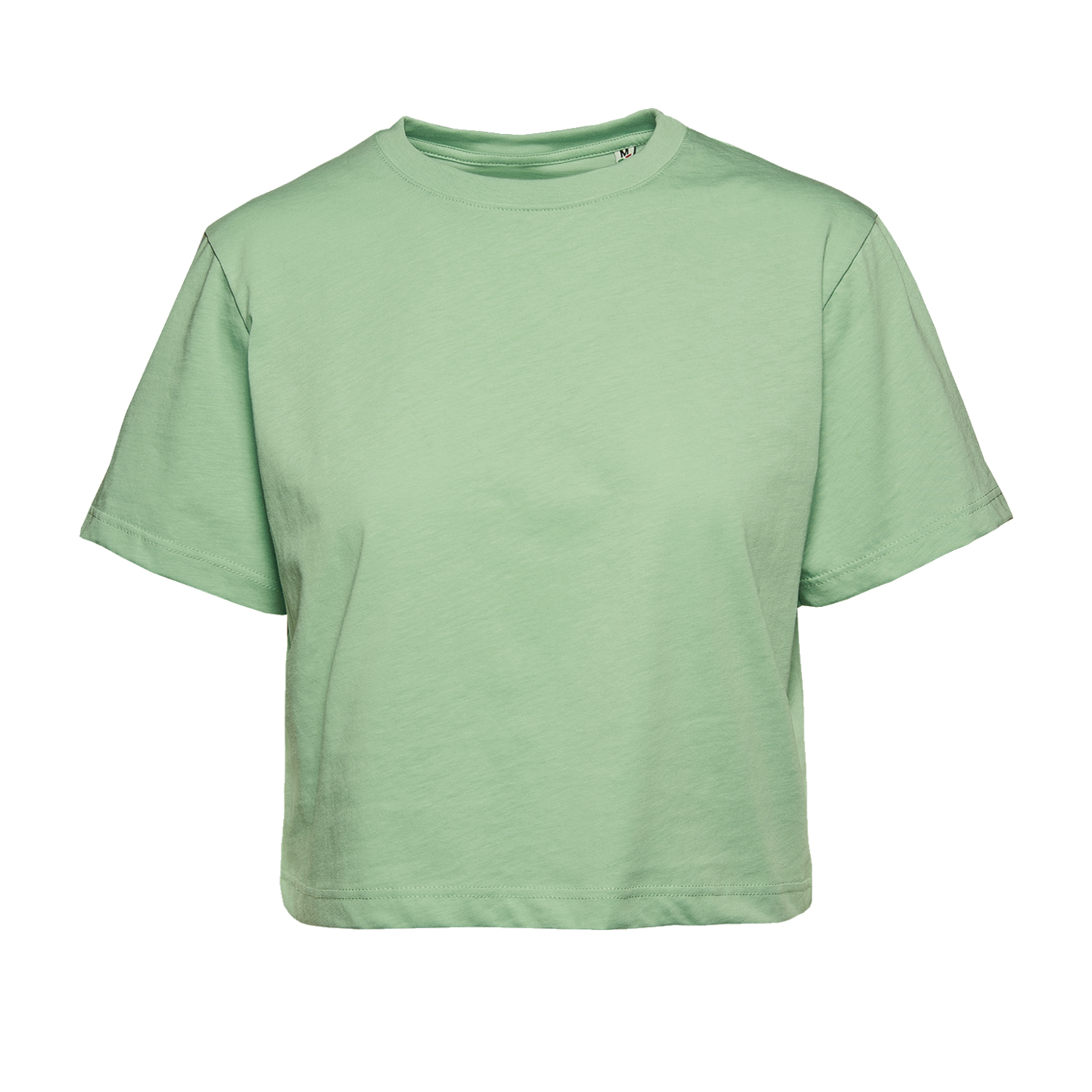 Camiseta feminina de manga curta com gola redonda - SV - Sálvia