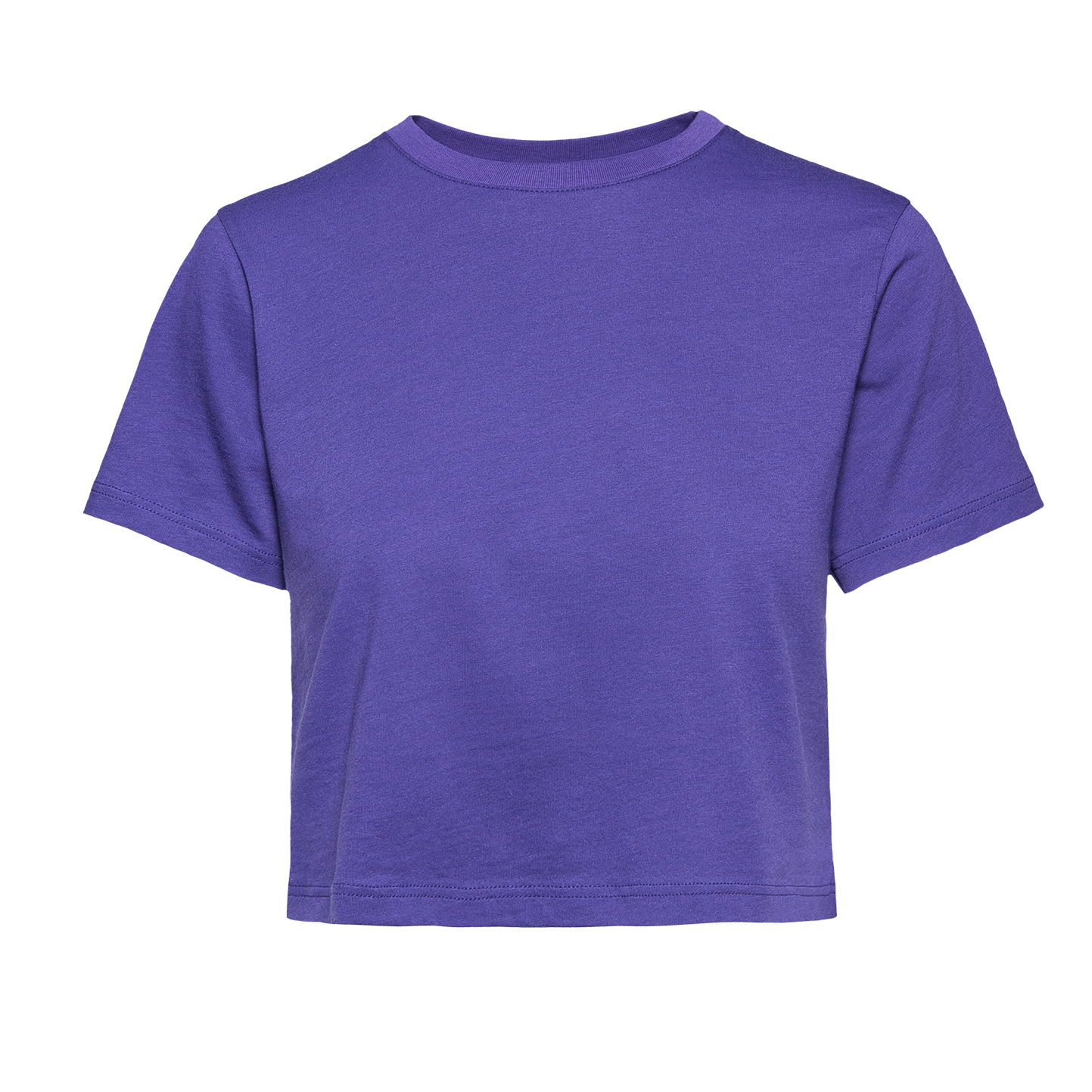 Camiseta feminina de manga curta com gola redonda - VI - Viola