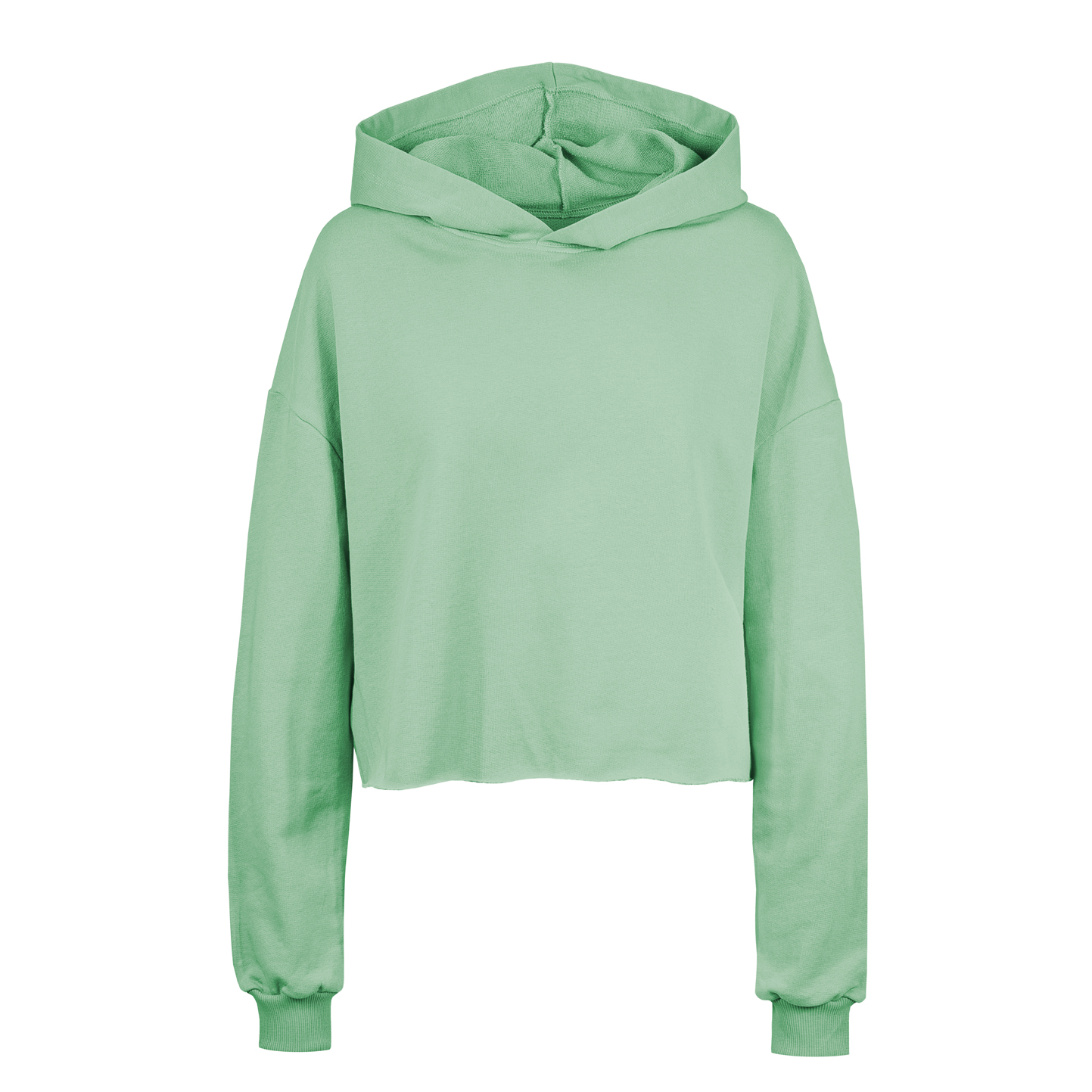 Amy sweatshirt curta de mulher com capuz French Terry - SV - Sálvia