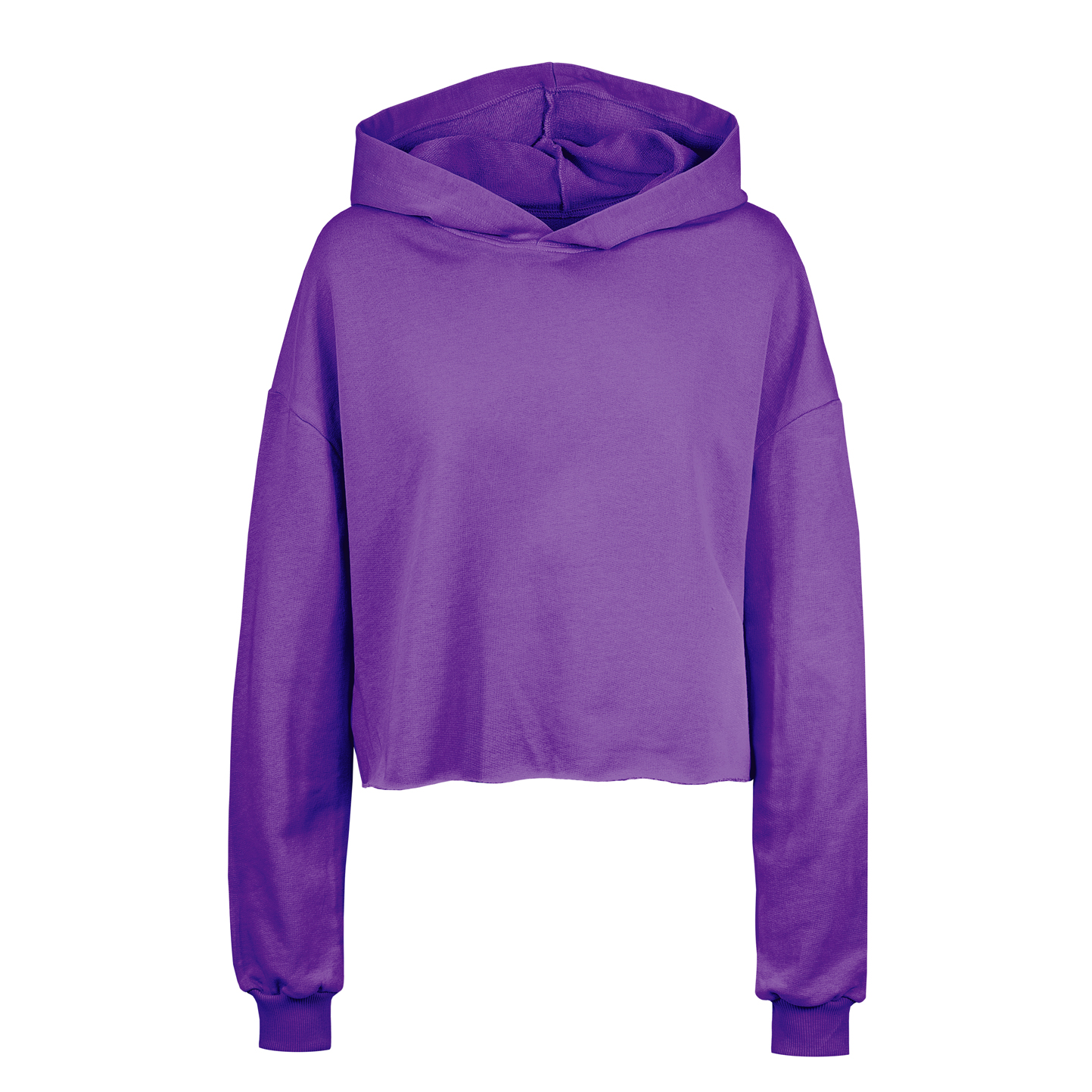 Amy sweatshirt curta de mulher com capuz French Terry - VI - Viola