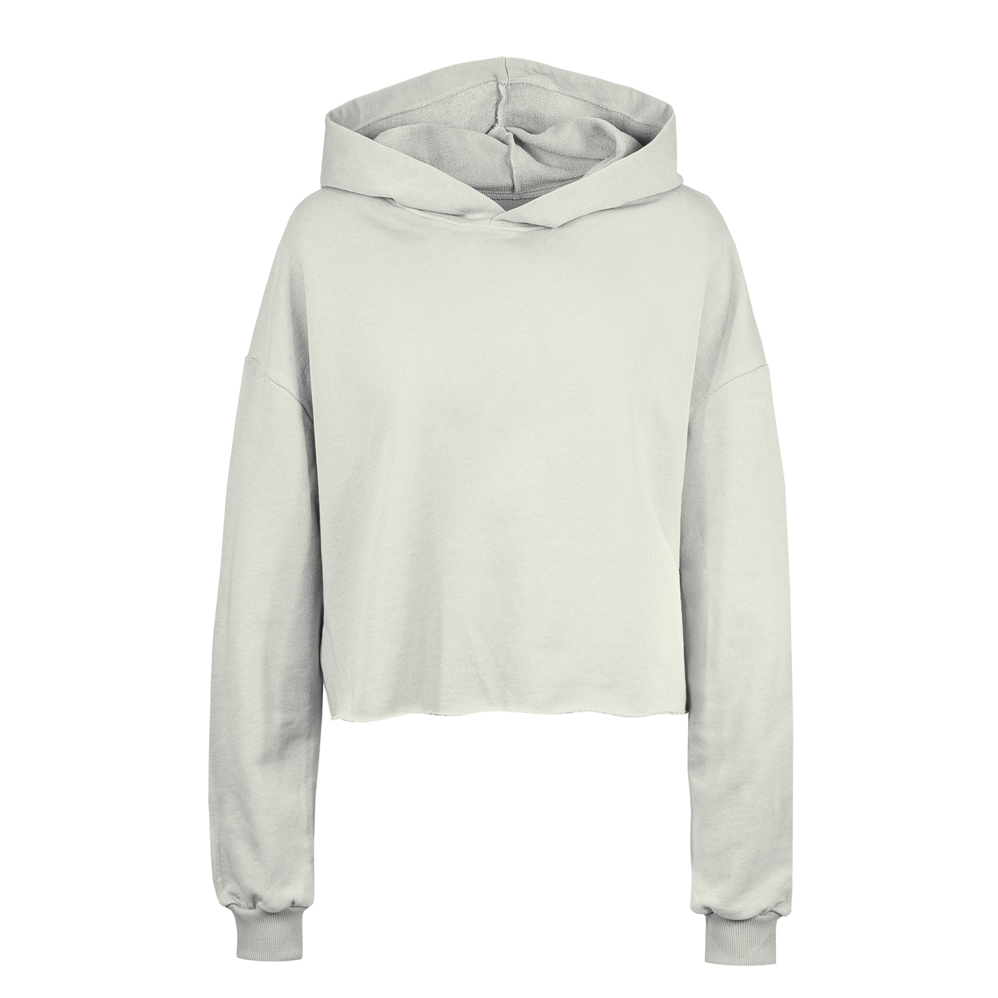 Amy sweatshirt curta de mulher com capuz French Terry - 98 - Branco Creme