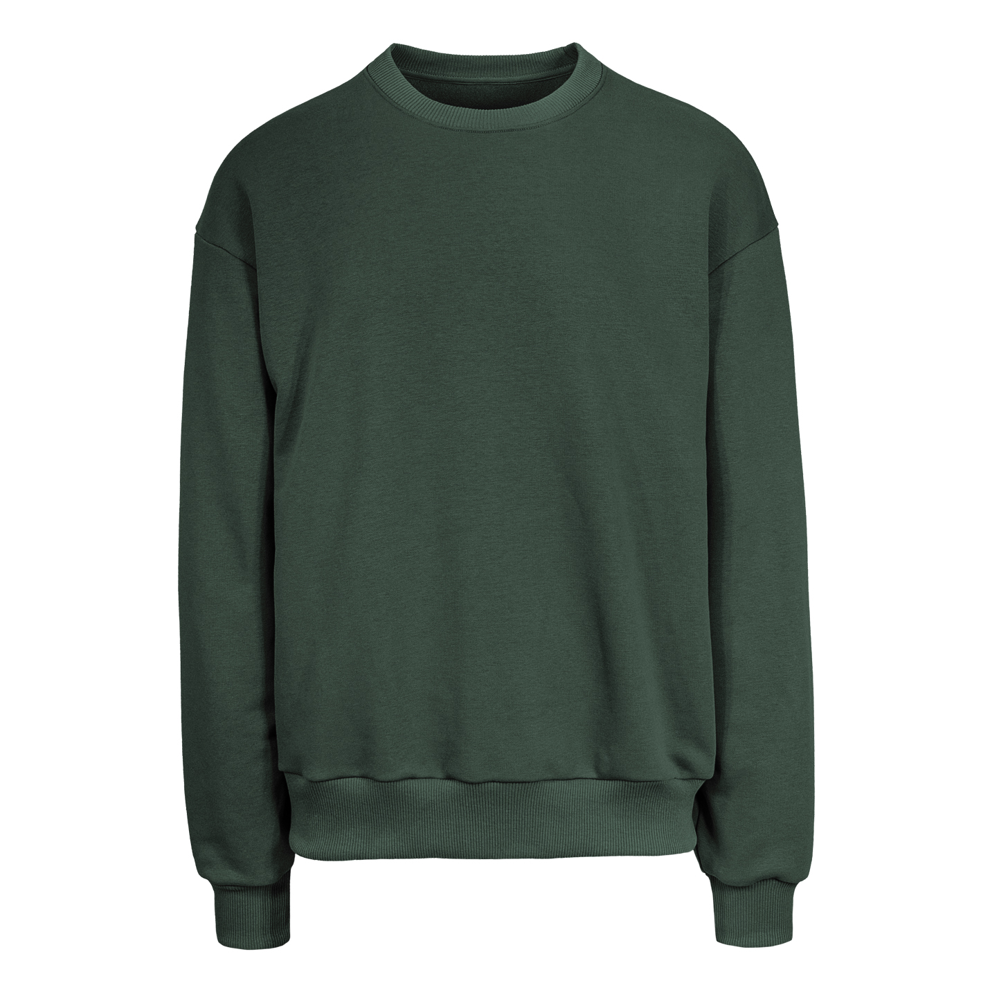 Sweatshirt 365 oversize unissexo de gola redonda - VM - Militar Sombrio