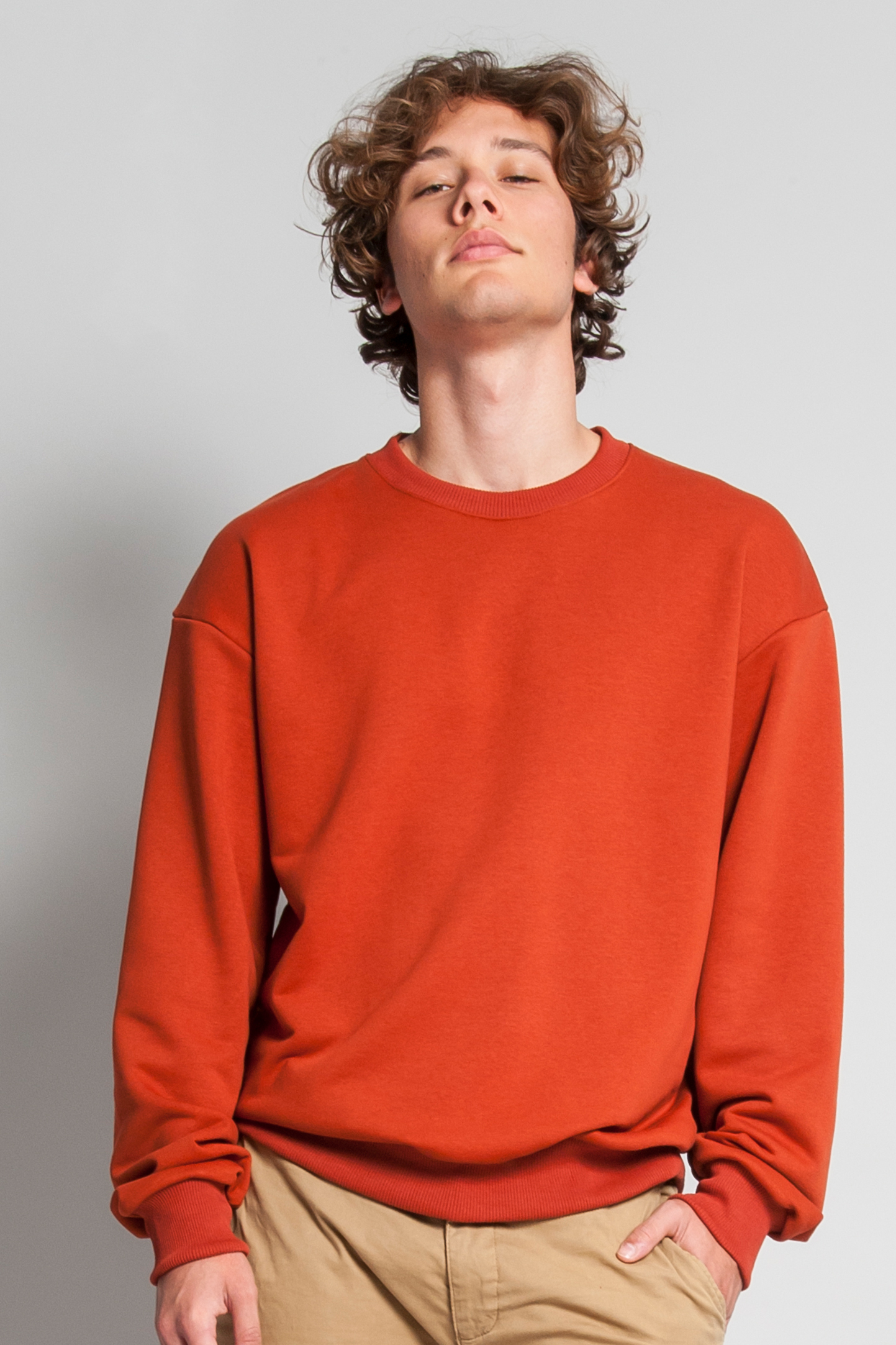 Sweatshirt 365 oversize unissexo de gola redonda