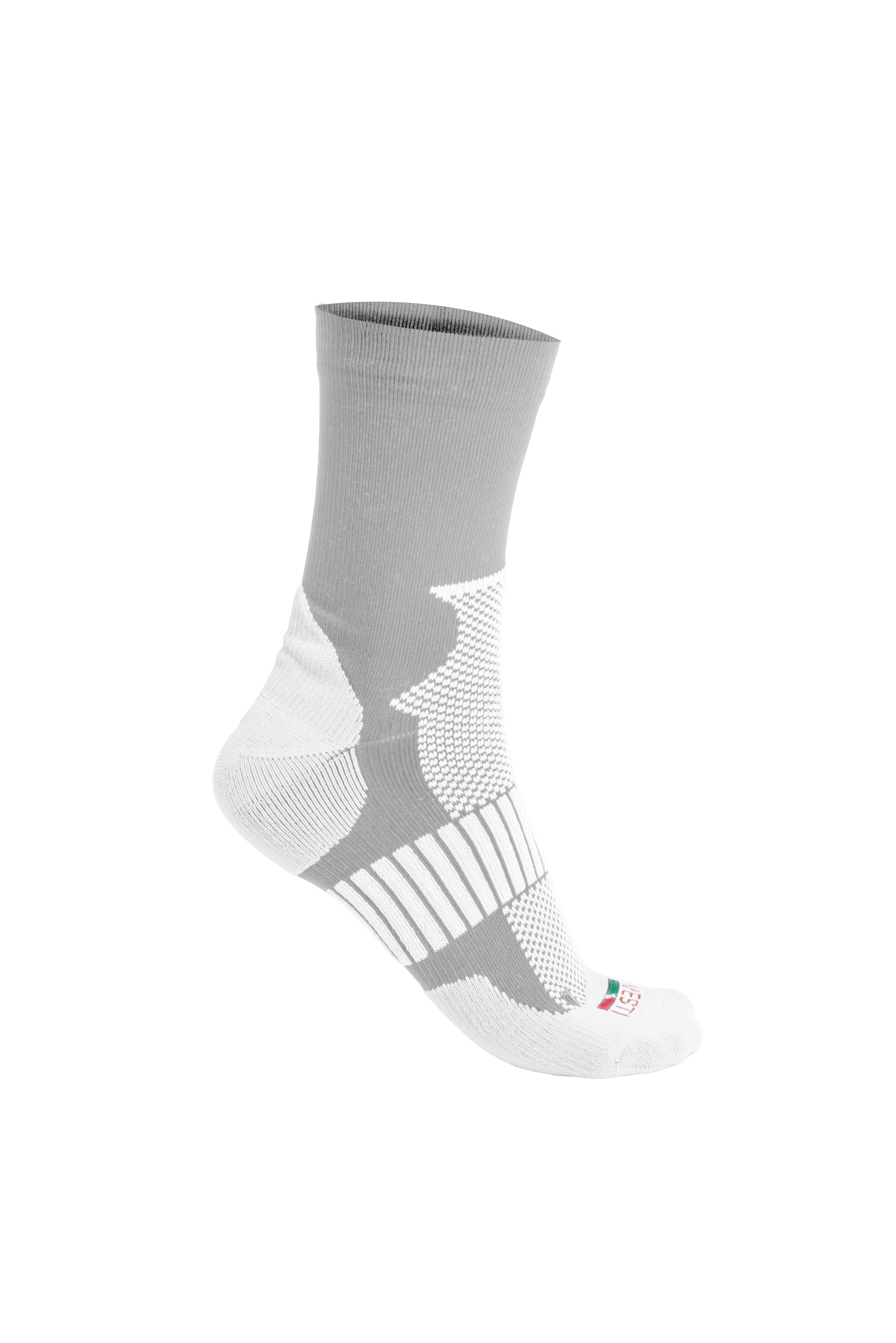 Meias Performance Cross - 5263 - Cross Cinza/Branco Tamanho 35-38