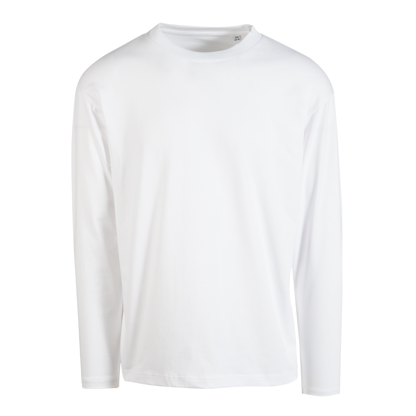T-shirt oversize unissexo de manga comprida - 99 - Branco