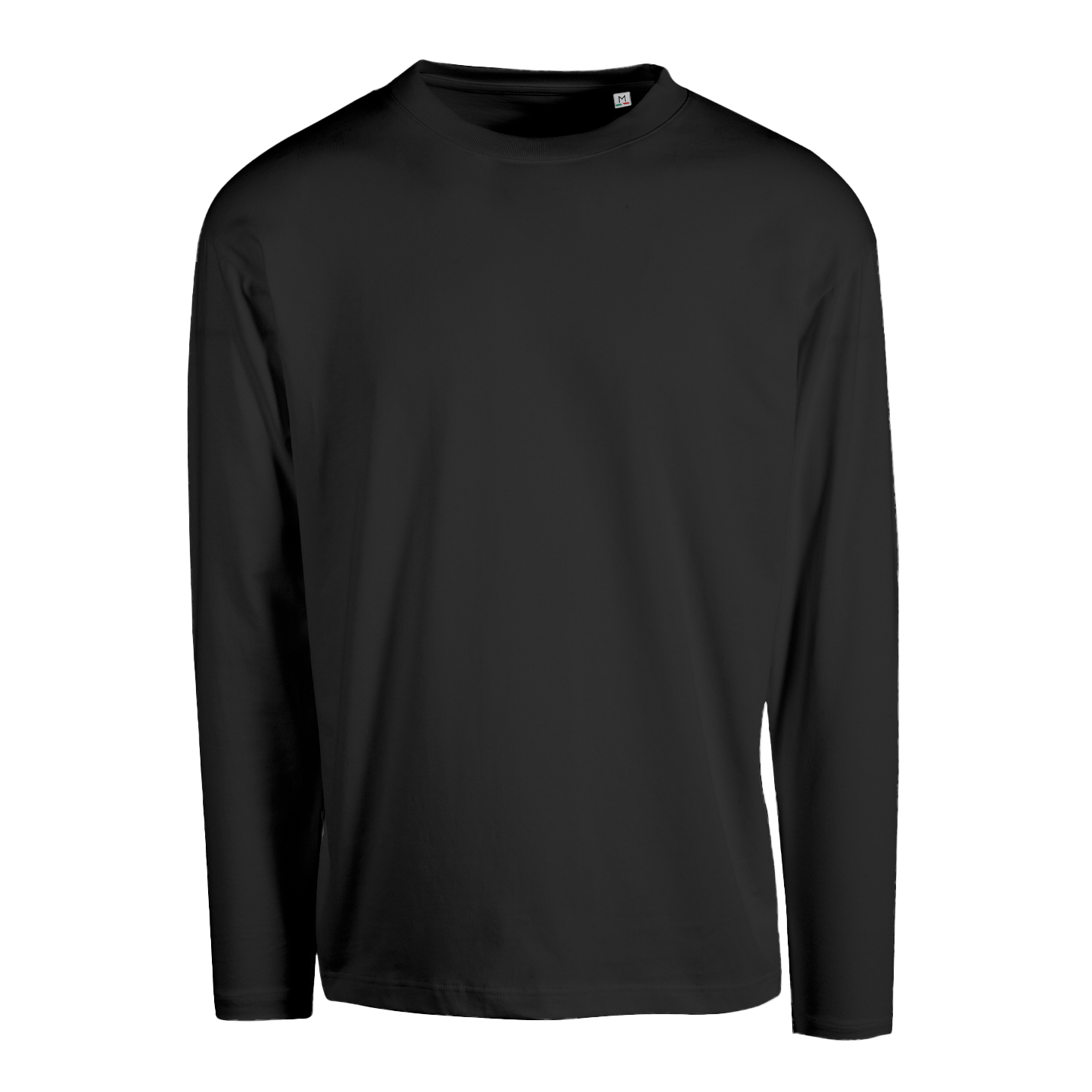 T-shirt oversize unissexo de manga comprida - 12 - Preto