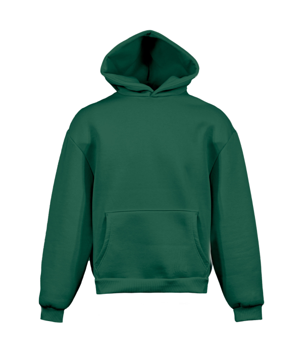 Sweatshirt boxy suave com capuz - VT - Verde Floresta