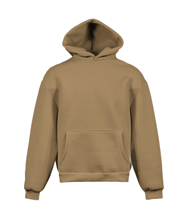 Sweatshirt boxy suave com capuz - TB - Tabaco