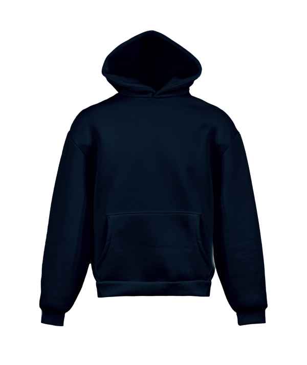 Sweatshirt boxy suave com capuz - NY - Azul Marinho