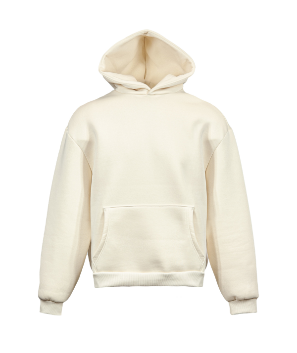 Sweatshirt boxy suave com capuz - 38 - Creme