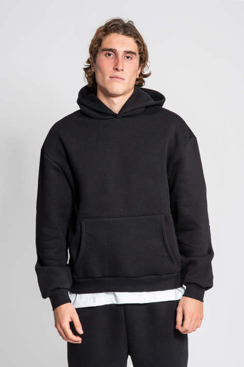 Sweatshirt boxy suave com capuz