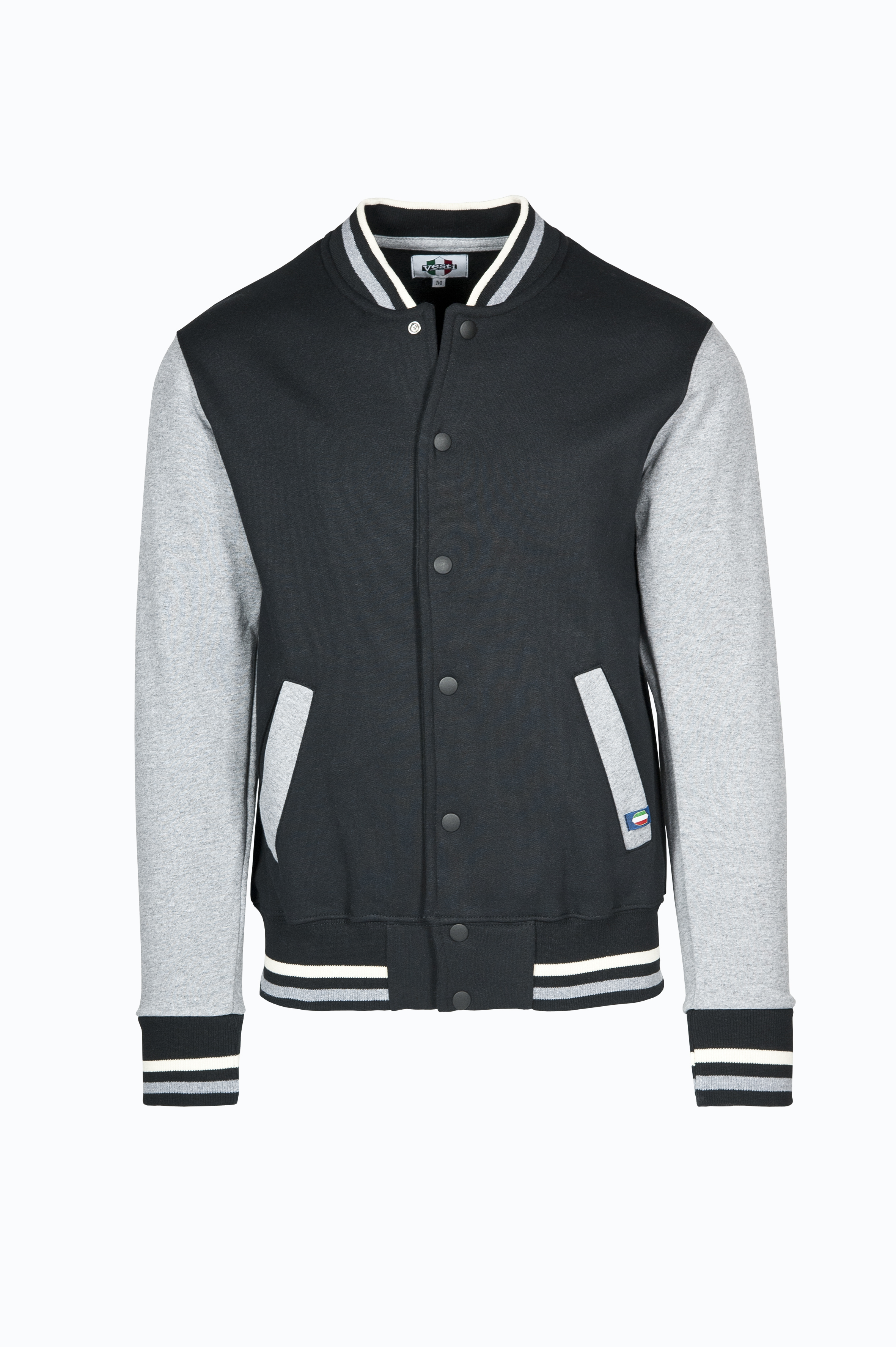 Jaqueta Bomber Bicolor - 1275 - Preto/Cinza