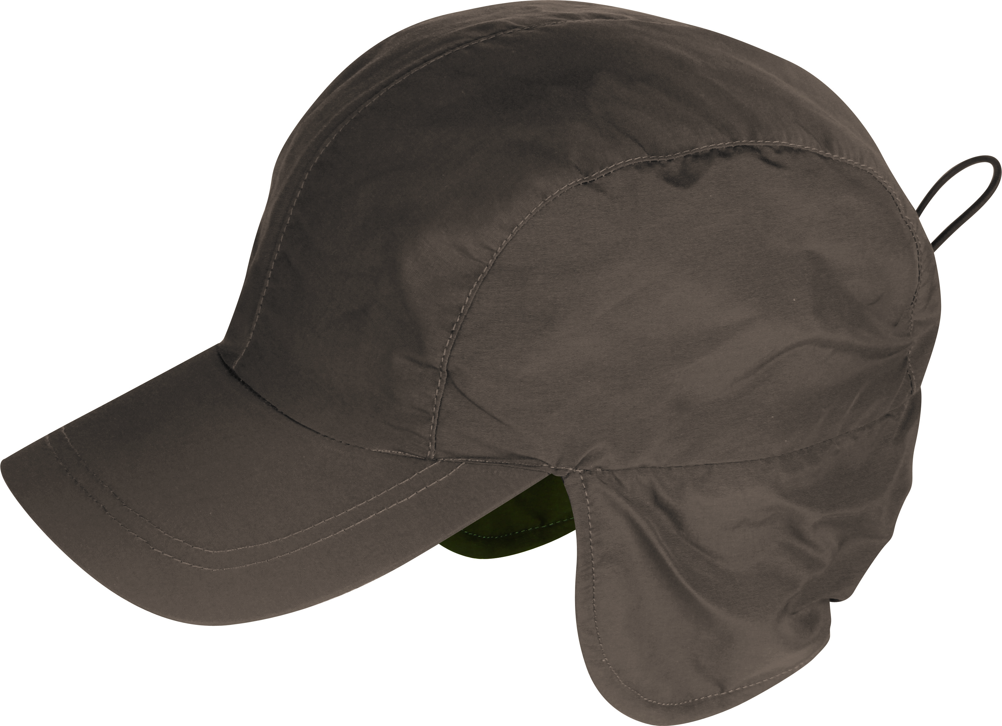 Boné canadense de 4 painéis em nylon/pelo preto - GY - Cinza