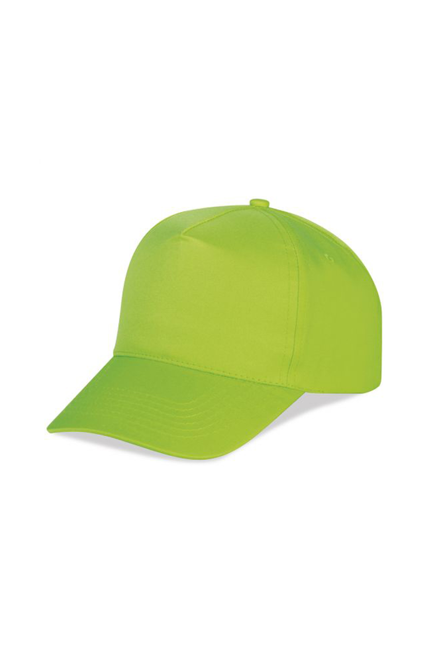 Boné de beisebol fluorescente com 5 painéis - GR - Verde