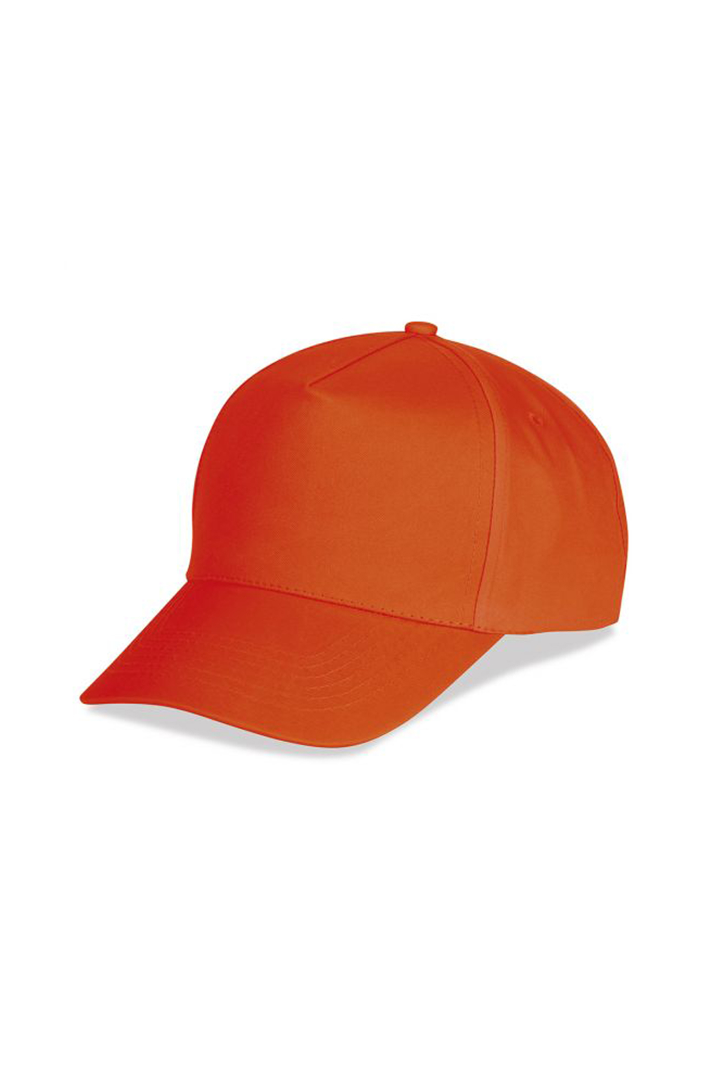 Boné de beisebol fluorescente com 5 painéis - OR - Laranja